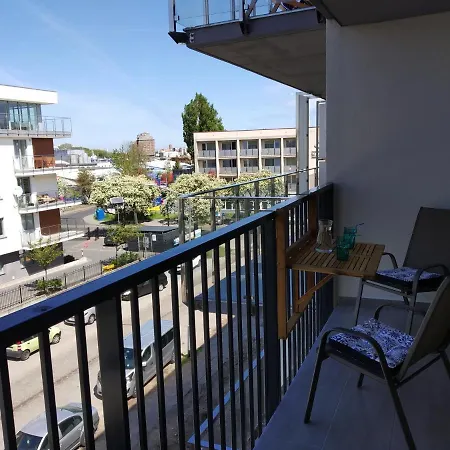 公寓 Kapitalny Przy Porcie W Kolobrzegu Z Rowerownia I Placem Zabaw 科沃布热格